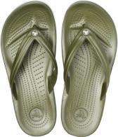 Crocband Flip Army Green / White