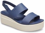 Women’s Crocs Brooklyn Low Wedge Navy / Stucco