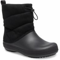 Womens Crocband Puff Boot Black