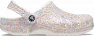 Crocs Classic Glitter Clog  White/Multi