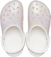 Crocs Classic Glitter Clog  White/Multi