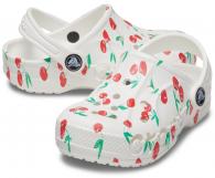 Crocs Baya Graphic Clog Kids White / Cherry